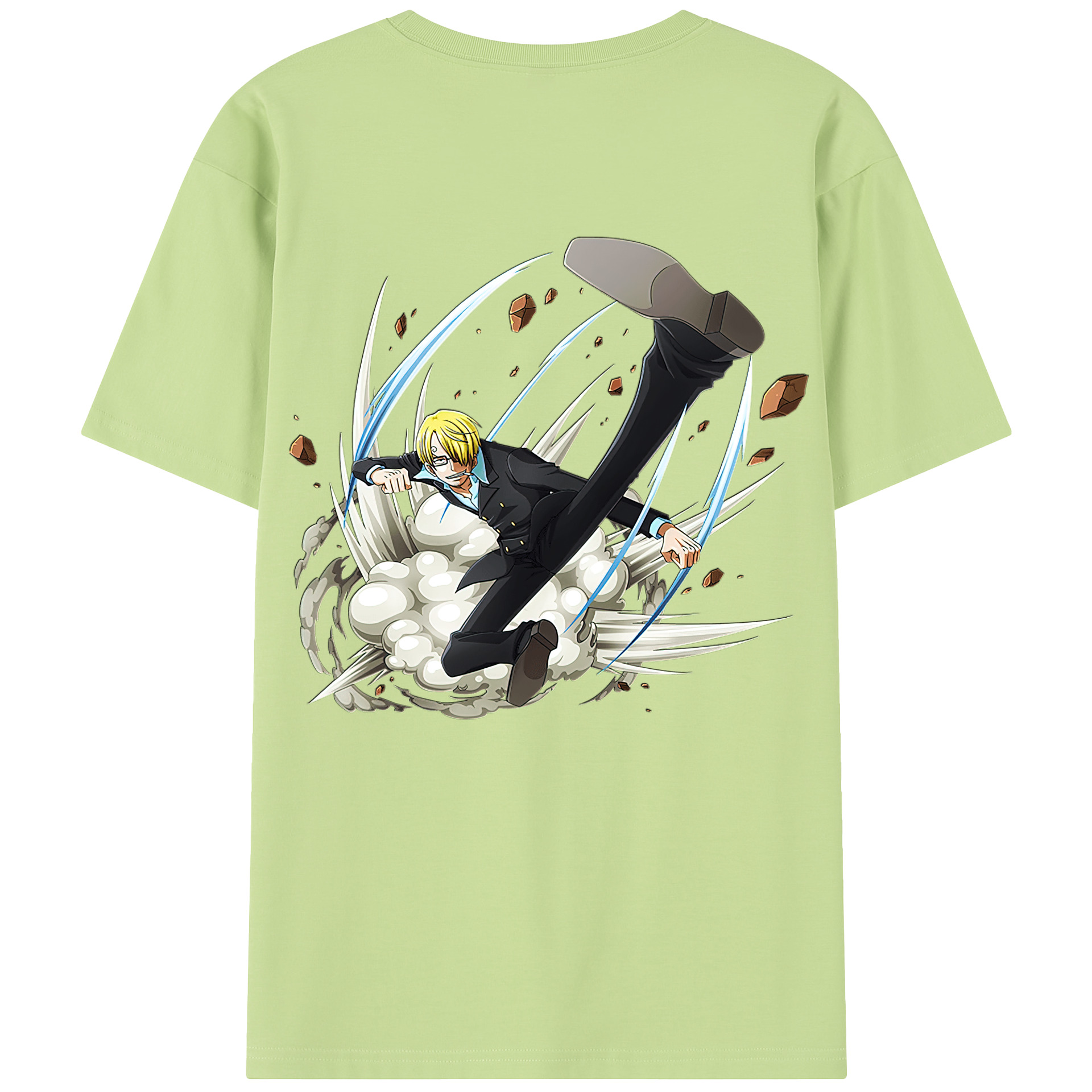 ワンピース サンジ ONE PIECE Sanji 綿100％半袖Tシャツ（背面プリント）